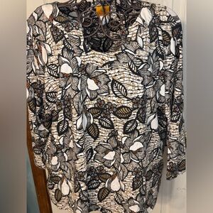 Ruby Rd. Fall print top